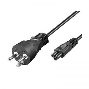 2M DANISH MAINS PLUG TO C5 CLOVER LEAF" SOCKET CABLE"