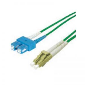 3M OM3/4 50/125 LC-SC DLX FIBRE OPTIC CABLE - AQUA GREEN