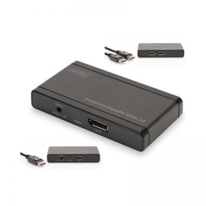 2 WAY DISPLAYPORT TO DISPLAYPORT SPLITTER