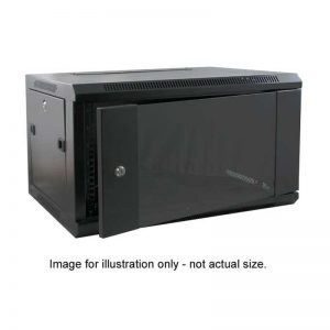 9U 19 WALL MOUNTING CABINET - 550mm DEEP / BLACK"