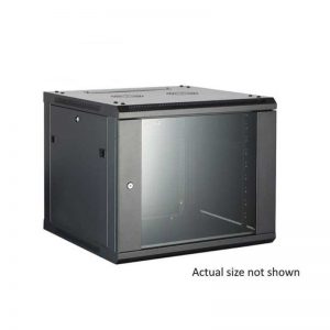 15U 19 WALL MOUNTING CABINET - 550mm DEEP / BLACK"