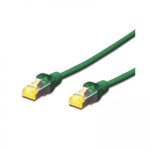 DIGITUS 2M CAT.6A 10Gb S-FTP LSZH PATCH CABLE - GREEN