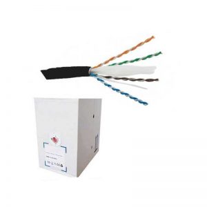 CAT.6 UTP STRANDED PATCH CABLE LSZH (305M BOX) - BLACK