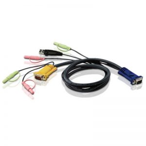 2M KVM OCTOPUS CABLE - USB & VGA + 3.5mm Audio P-P