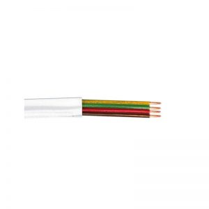 4 CORE FLAT MODULAR TELEPHONE CABLE - 100M / WHITE
