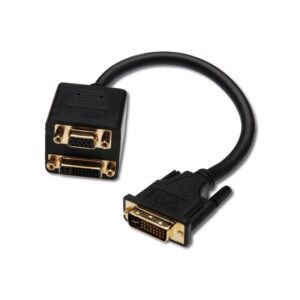 0.2M DVI-I M (24+5) TO DVI & SVGA SPLITTER CABLE