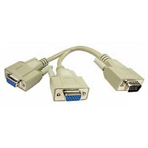 SVGA VIDEO Y SPLITTER CABLE - HDD15 M - 2 x F/M