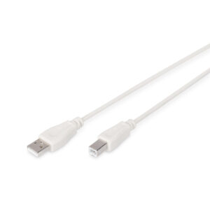5M USB 2.0 A TO B CABLE - BEIGE