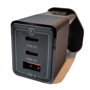 3 PORT 2 X USB-C PD & 1X USB A QC3 CHARGER - 65W