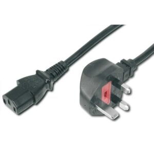 5M UK MAINS CABLE - UK PLUG TO IEC C13 SOCKET