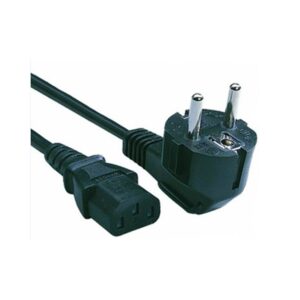 1M EUROPEAN MAINS CABLE - EURO MAINS PLUG TO C13 IEC SOCKET