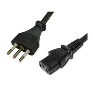 2M ITALIAN MAINS CABLE - ITALIAN MAINS PLUG - C13 IEC SOCKET
