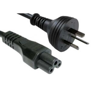 2M AUSTRALIAN MAINS PLUG TO C5 CLOVER LEAF SOCKET CABLE