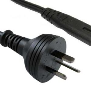 2M AUSTRALIAN MAINS PLUG TO C7 FIGURE 8 SOCKET CABLE