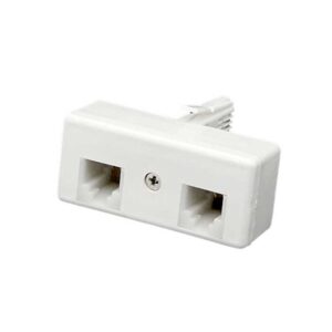 TELEPHONE DOUBLE ADAPTOR - 1 x BT + 1 X RJ11 (US) SOCKETS