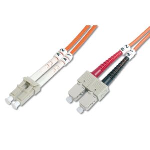 5M OM2 50/125 LC-SC DLX 2.8mm FIBRE OPTIC CABLE - ORANGE