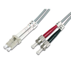 10M OM1 62.5/125 LC-ST DLX 2.8mm FIBRE OPTIC CABLE - GREY