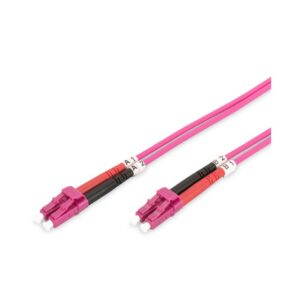 5M OM4 50/125 LC-LC DLX 2.8mm FIBRE OPTIC CABLE -  VIOLET