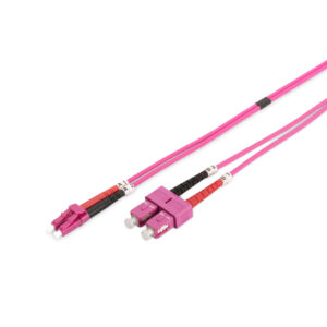 7M OM4 LC-SC FIBRE OPTIC PATCH CABLE - ERIKA VIOLET