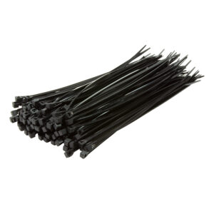 200mm CABLE TIES (100) - BLACK