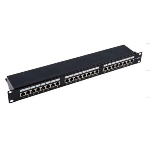 24 PORT CAT.6A SHIELDED PATCH PANEL - 1U
