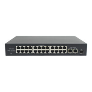 24 x 10/100 PORT POE+ 2 RJ45 & 1 SFP R/M SWITCH - 360W