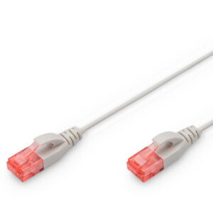 SLIM 3M CAT.6 UTP LSZH PATCH CABLE  - GREY (SNAGPROOF)