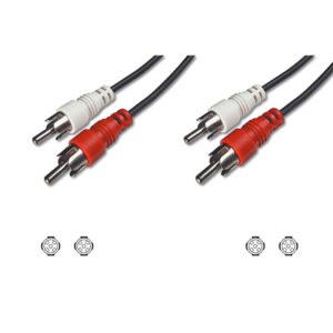 1M 2 X PHONO PLUG - 2 X PHONO PLUGS