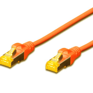 0.5M CAT.6a 10Gb S-FTP LSZH PATCH CABLE - ORANGE
