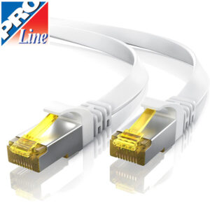 3M FLAT CAT.7 500MHz S-FTP PATCH CORD - WHITE