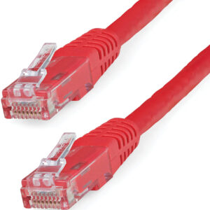 2.5M CAT.6 UTP LOW-PROFILE PATCH CABLE - RED