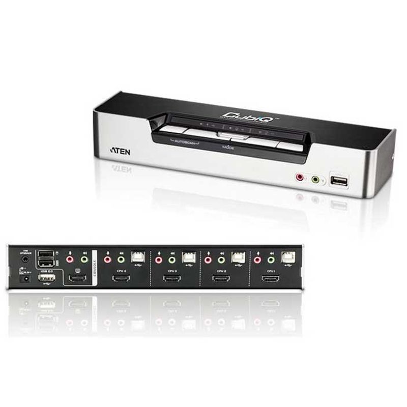 ATEN 4 PORT KVMP SWITCH FOR HDMI & USB PERIPHERAL SHARING