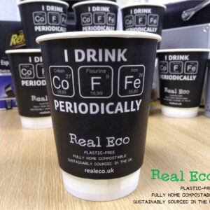 Real Eco 12oz Hot/Cold Cup "I Drink" Design - 100 Pack