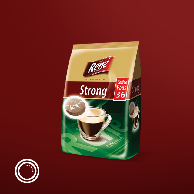Philips Senseo 36 x Cafe Rene Cremé Dark Strong Roast Coffee Pads Bags
