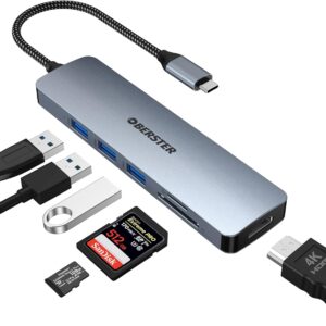 6 in 1 Type C to HDTV Adapter Hub 4K for MacBook Pro Air iMac iPad Pro USB 3.0